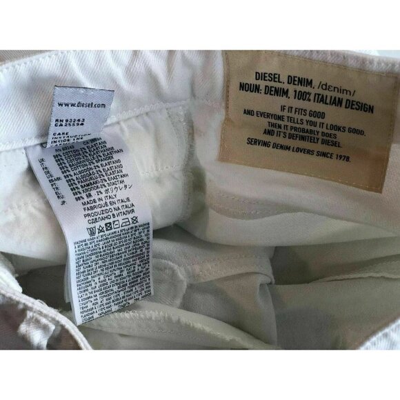 DIESEL White Denim 069EA D-pending Jeans W26 L34 - Picture 9 of 12